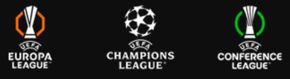 Europa League, champions league, conference league Europa League, champions league, conference league
